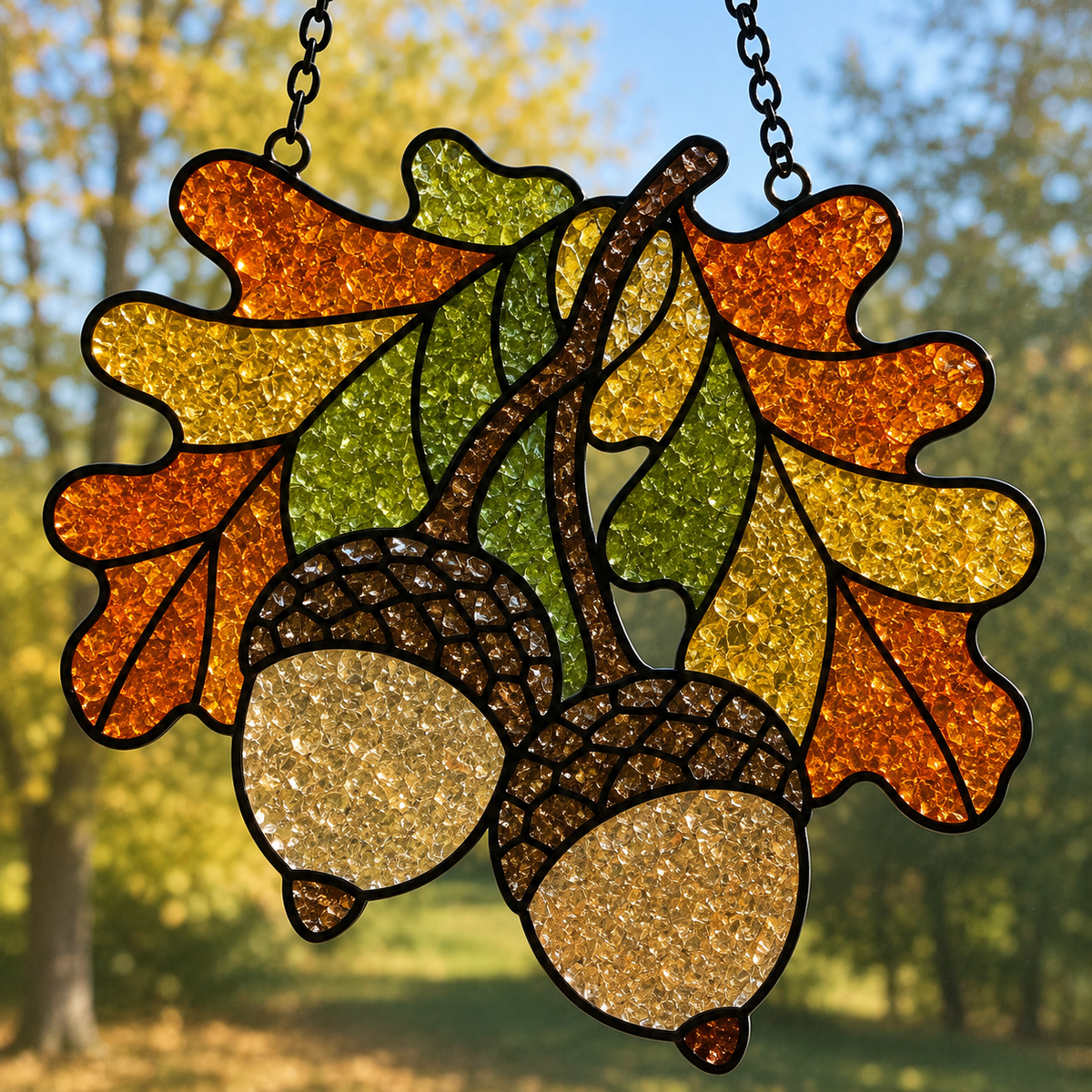 Fall Faux Stained Glass MAIL HOME KITS