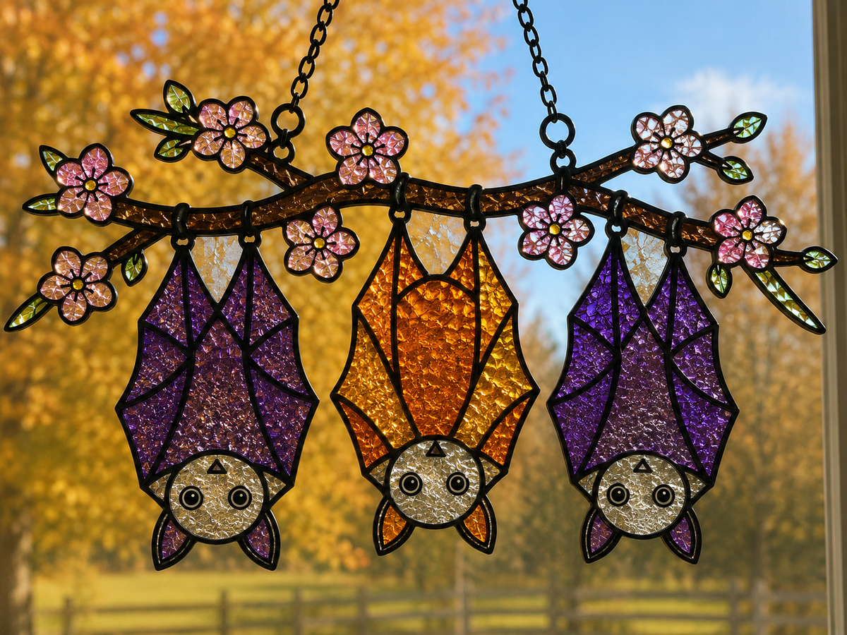 Fall Faux Stained Glass MAIL HOME KITS