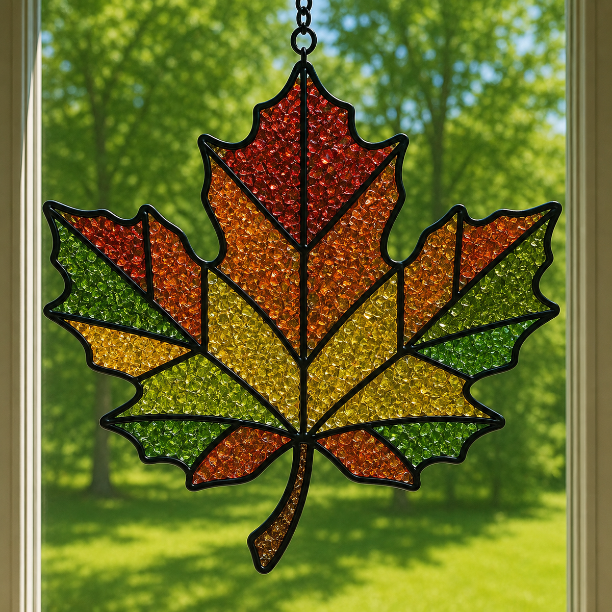 Fall Faux Stained Glass MAIL HOME KITS