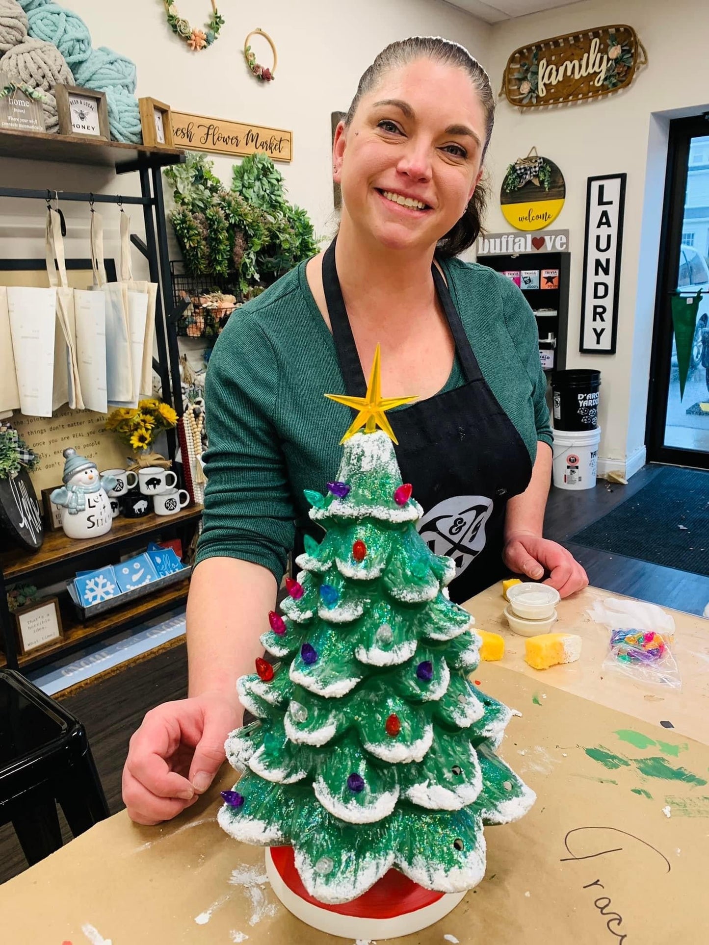 11/14/2025 (6pm) Paint Your Own Ceramic Tree at Farmhouse Deli (Pickens, SC)
