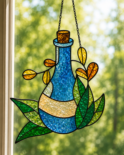 Fall Faux Stained Glass MAIL HOME KITS