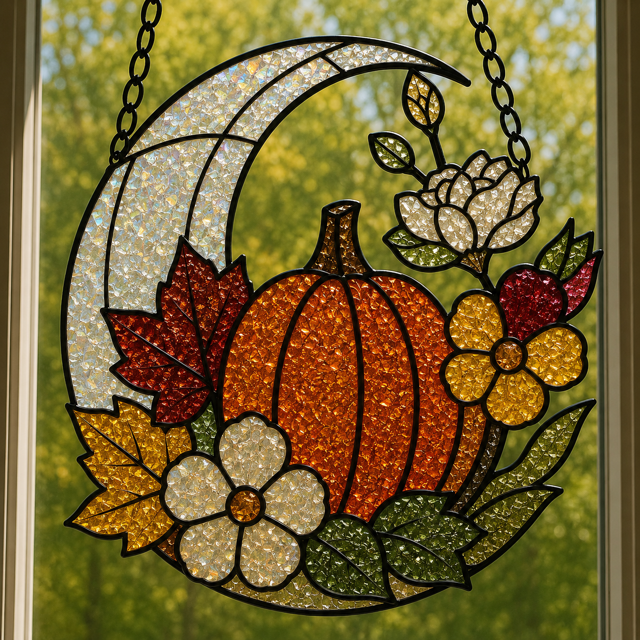 Fall Faux Stained Glass MAIL HOME KITS
