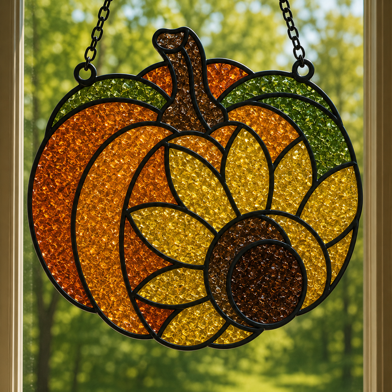 Fall Faux Stained Glass MAIL HOME KITS