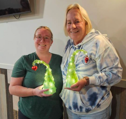 12/19/2025 (6pm) Tumbled Glass Trees at The Bowman House (Bowman, GA)