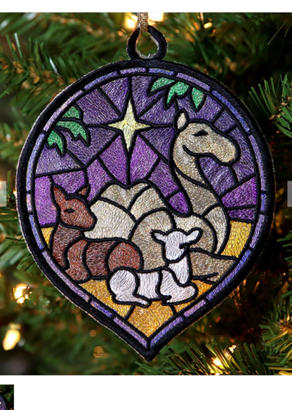 Christmas Faux Stained Glass Sun Catchers