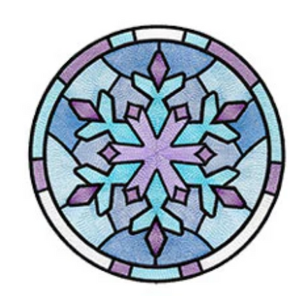 Christmas Faux Stained Glass Sun Catchers