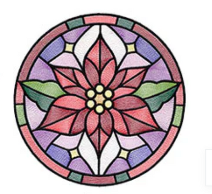 Christmas Faux Stained Glass Sun Catchers