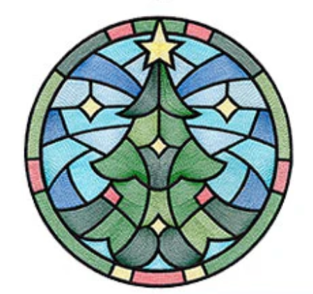 Christmas Faux Stained Glass Sun Catchers