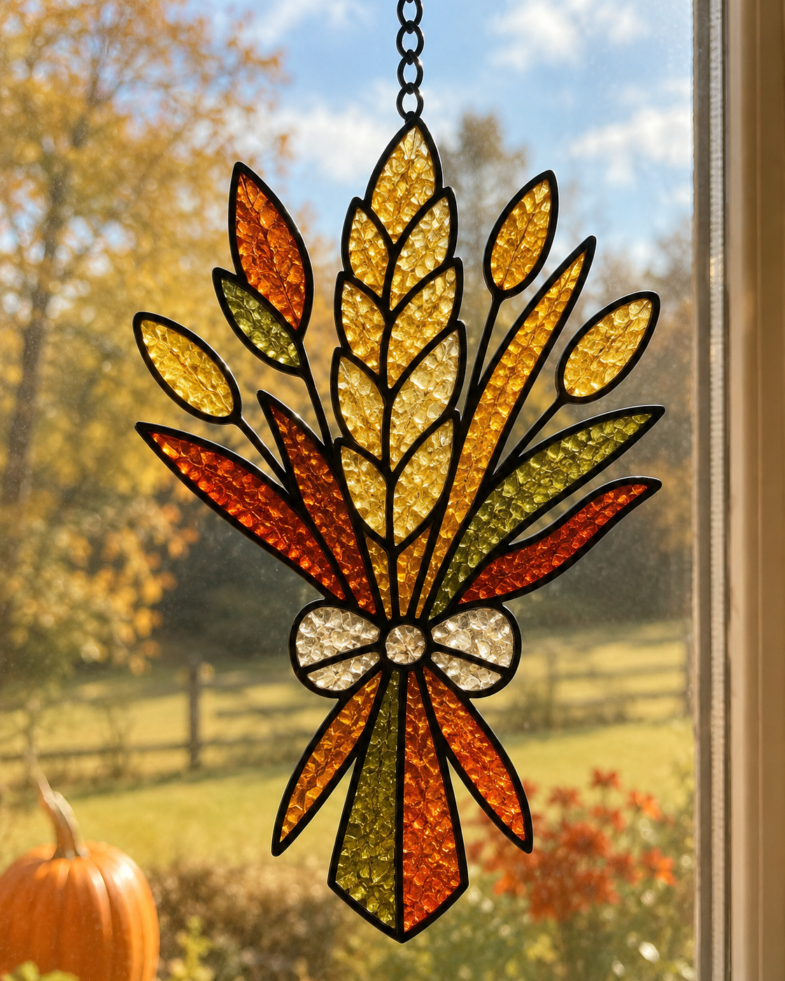 Fall Faux Stained Glass MAIL HOME KITS